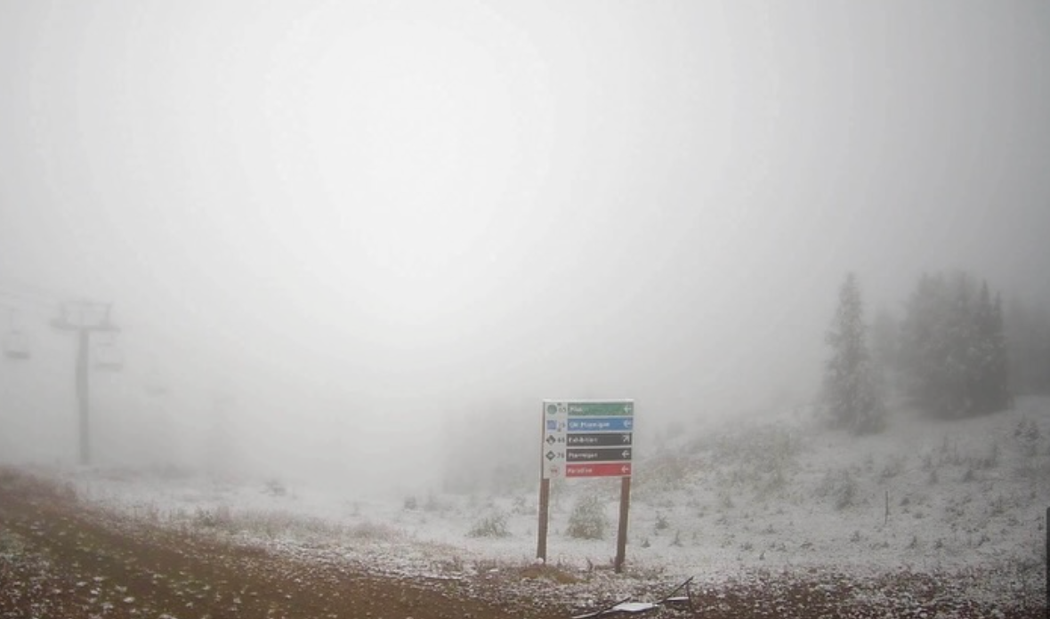 Lake Louise first snow