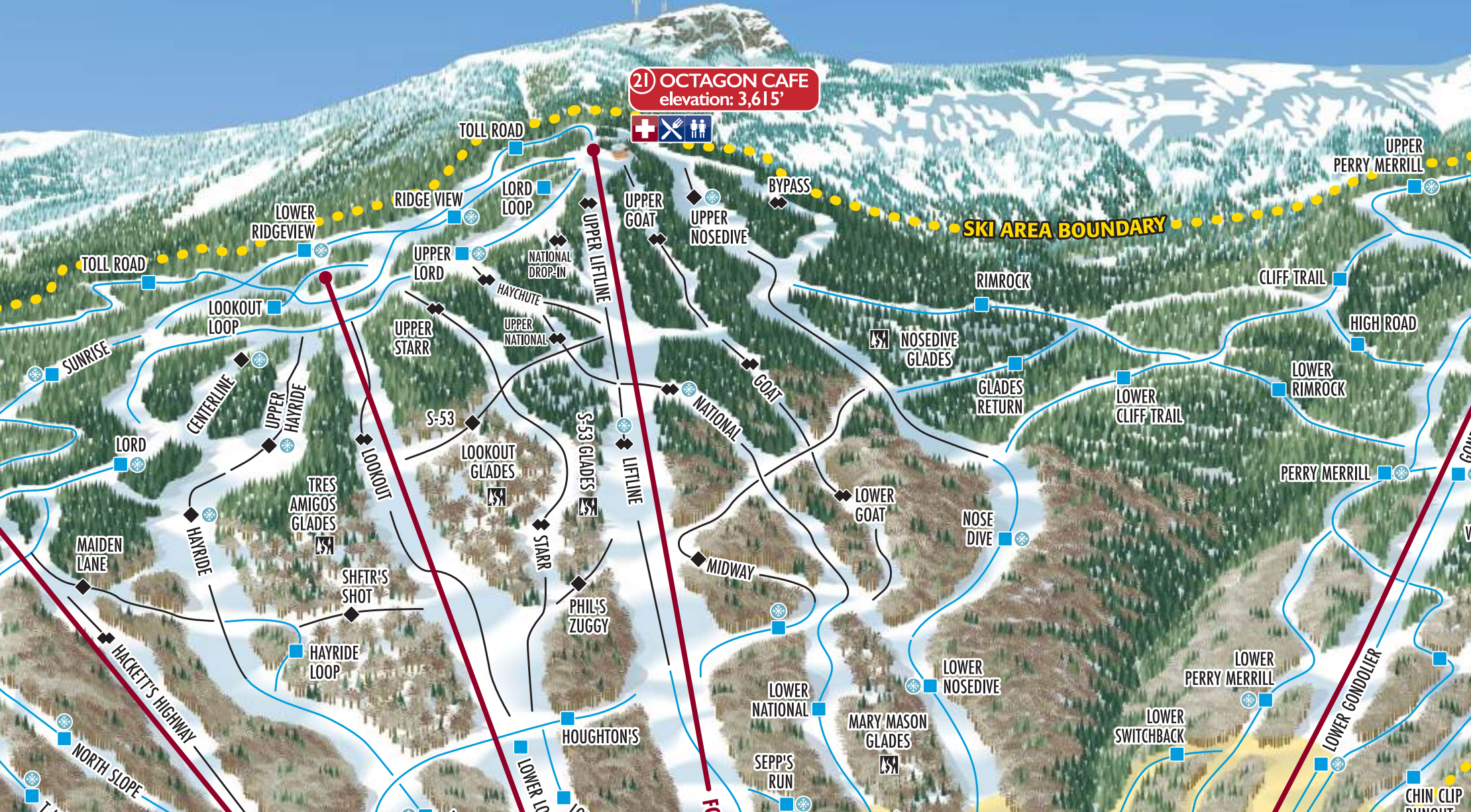 Stowe trail map