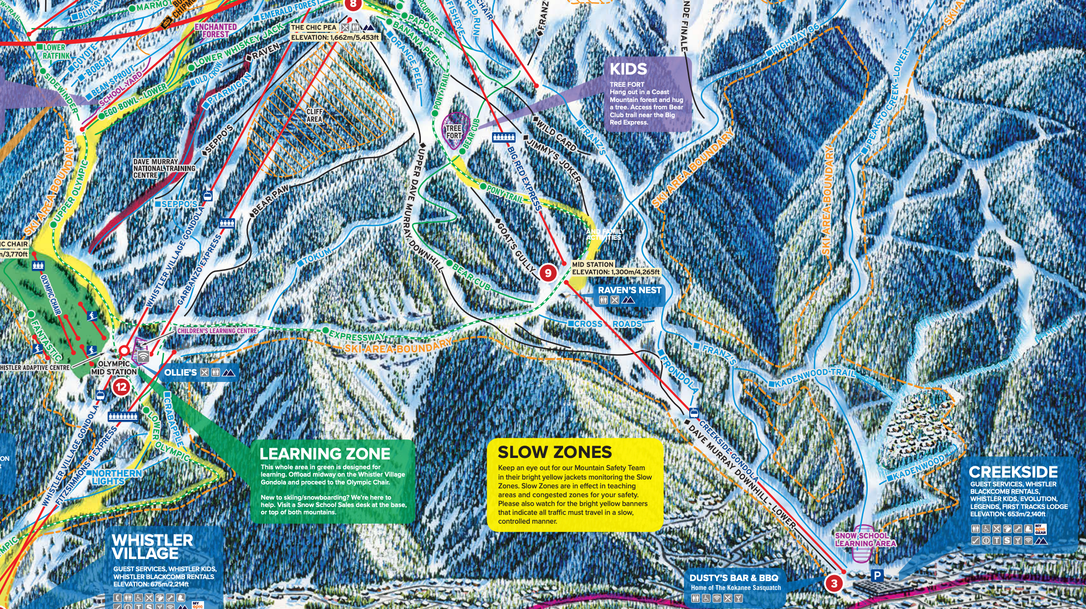 Whistler trail map