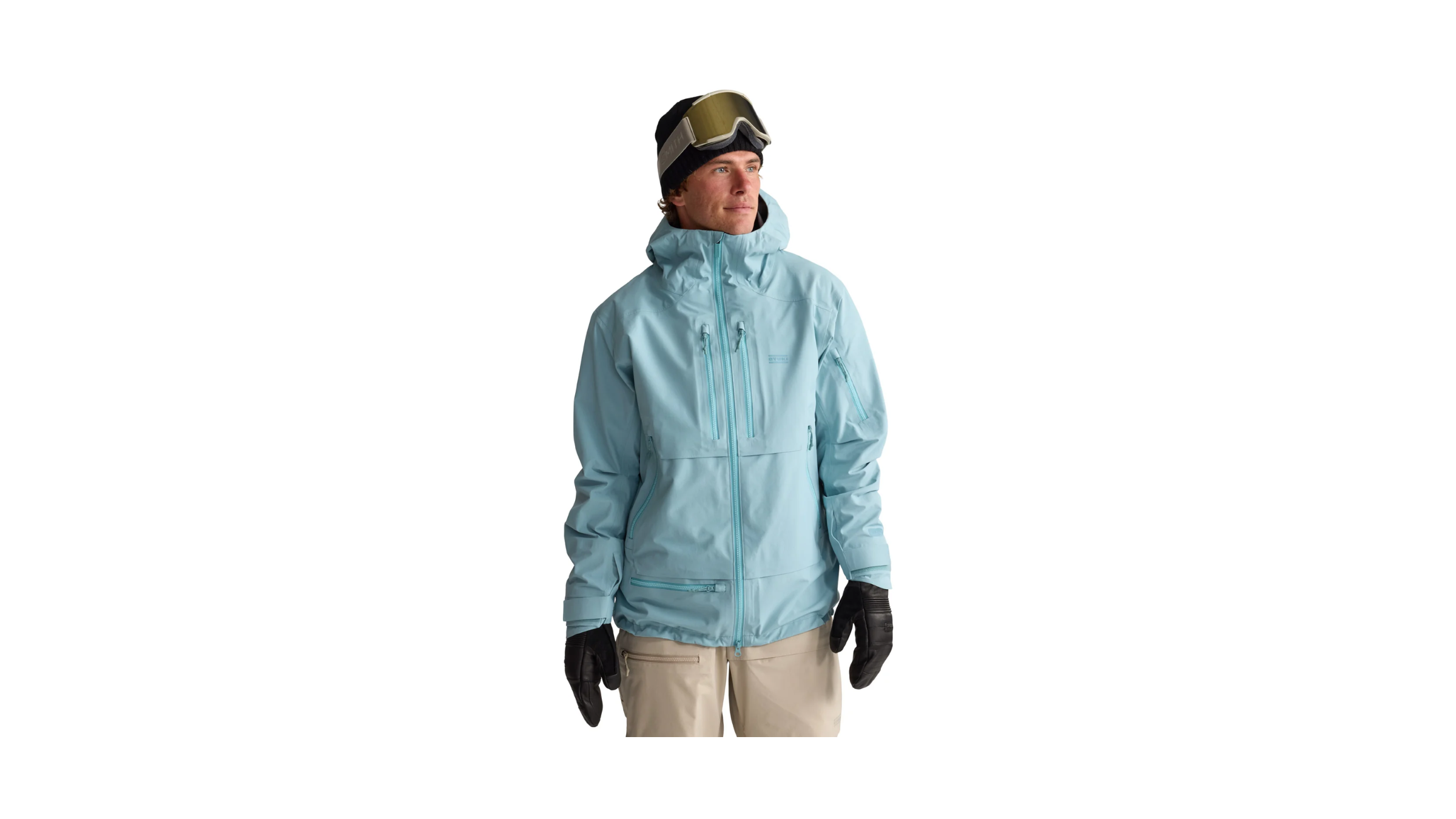 Oyuki light blue ski jacket shell