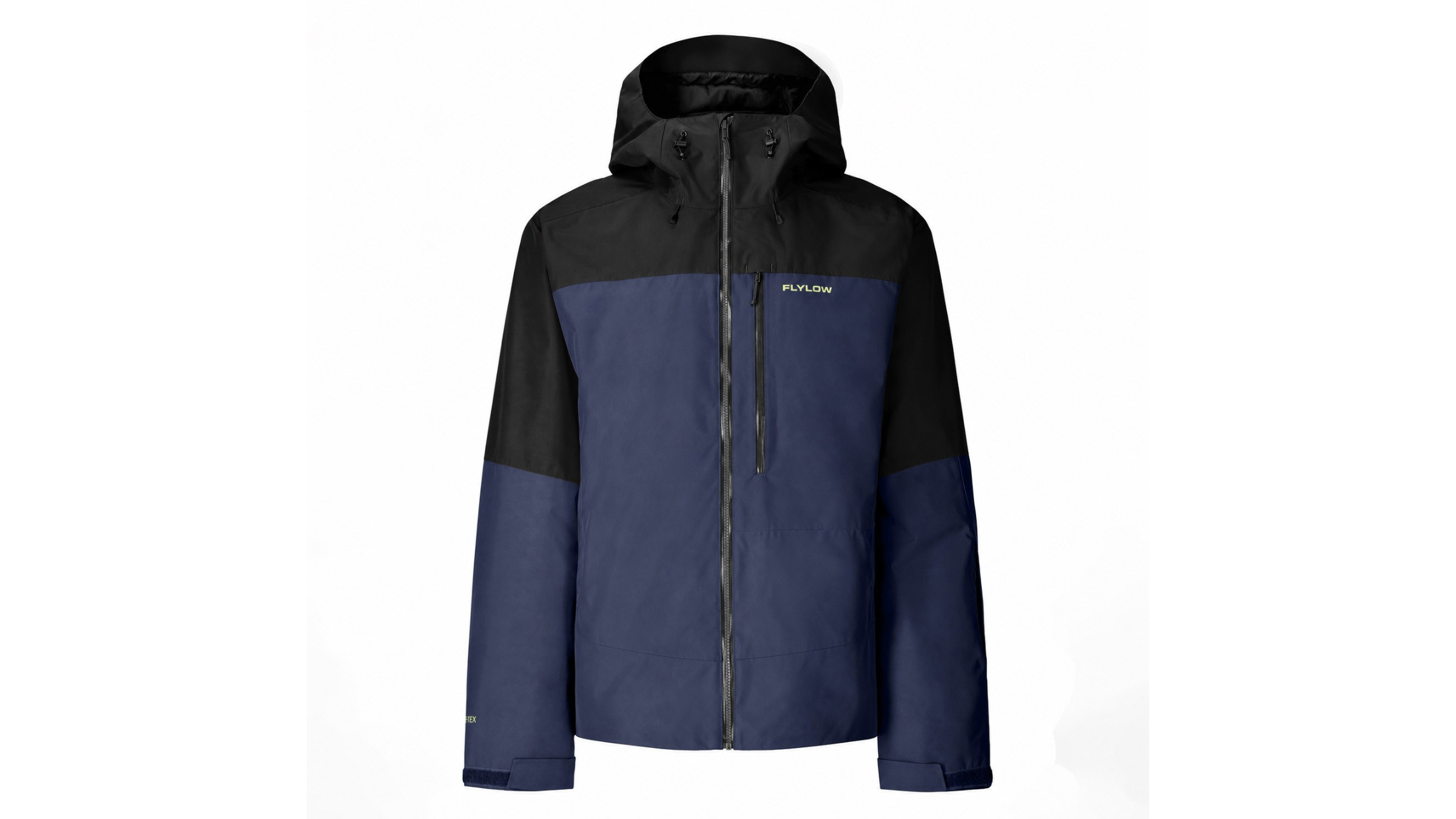 product photo of men's Flylow Lone Pine Gore-Tex 2L ski jacket on white background