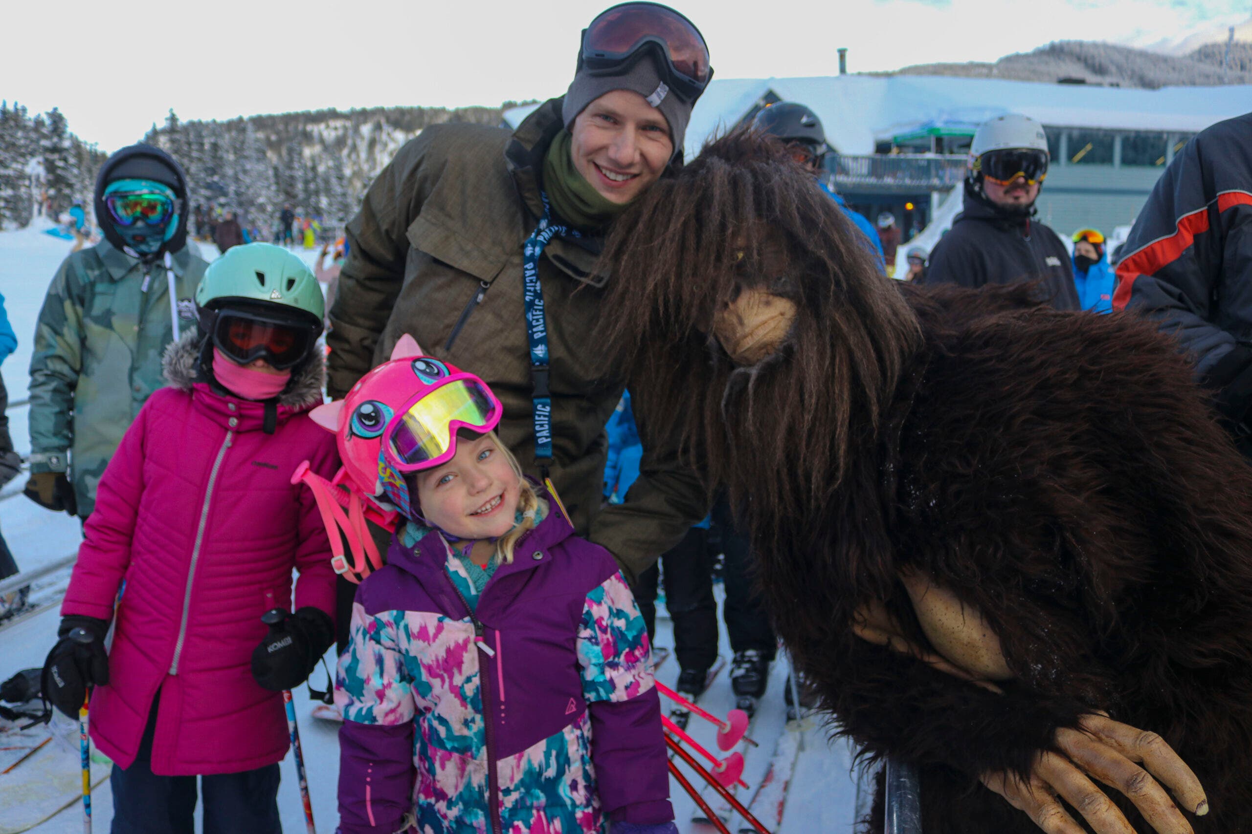 A family and bigfoot